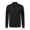 Halfzip merinoblend zwart - Gents