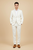 Pak ivoorwit met GENTS overhemd en leren schoenen