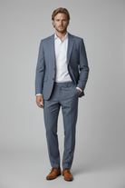 Pak 2-delig miniruit blauw-grijs - pose 1