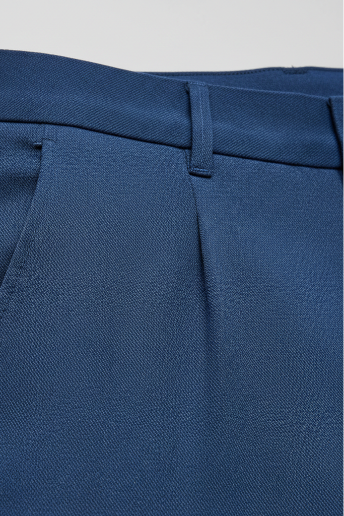 Pantalon bi-stretch blauw