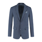 Jacket stretch birdseye blue - Gents