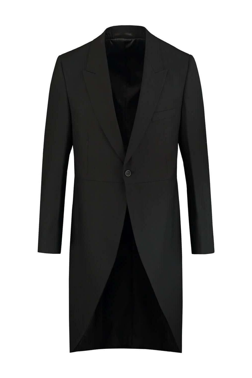 Jacquet compleet elegante zwarte jas voor de moderne gentleman met verfijnde stijl.