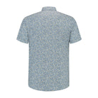 Korte mouw print blauw - groen - Gents