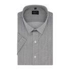 Korte mouw print rondje witgrijs - Gents