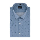 Korte mouw streep stip blauw - wit - Gents