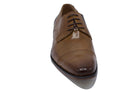 Leren veterschoen heren – cognac cap toe - Gents