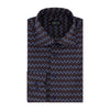 Overhemd bloempatroon blauw - Gents
