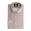Overhemd Blumfontain pied - de - poule taupe - Gents