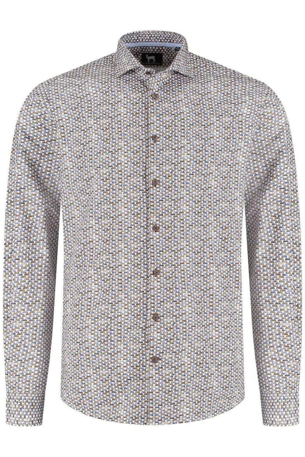 Overhemd Blumfontain schijfprint - Gents