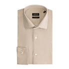 Overhemd knit pique beige - Gents
