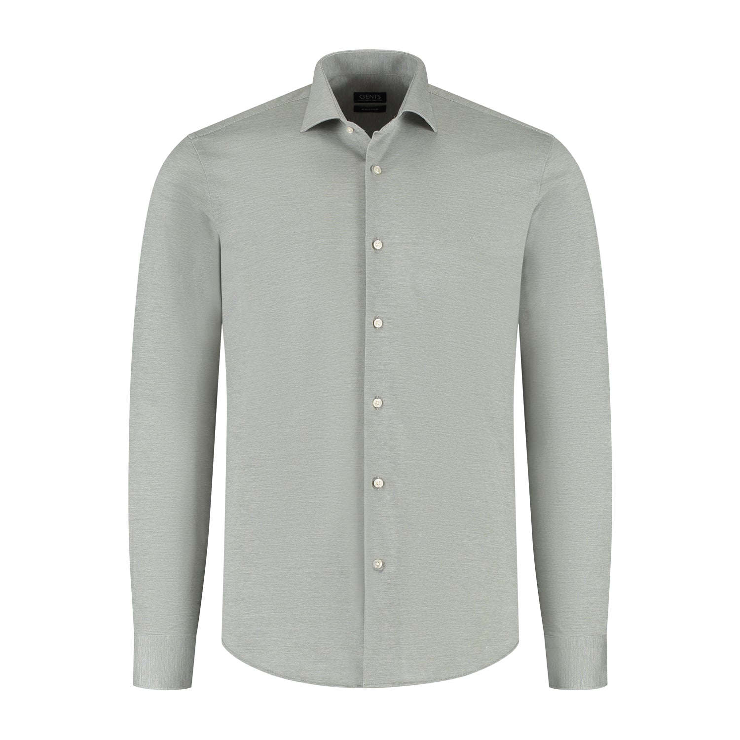 Overhemd knit pique lichtgroen - Gents