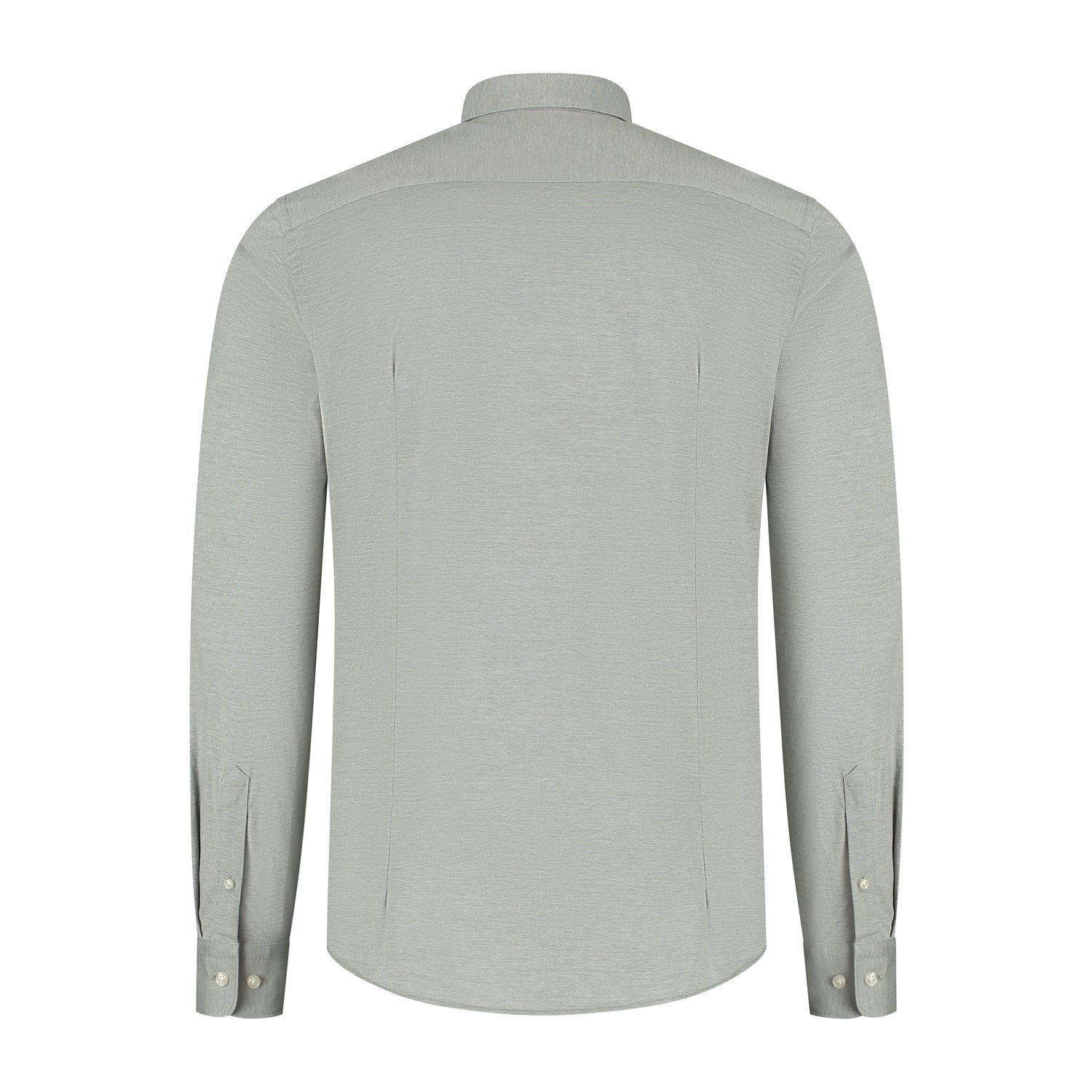 Overhemd knit pique lichtgroen - Gents