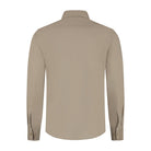 Overhemd linnen - katoen taupe - Gents