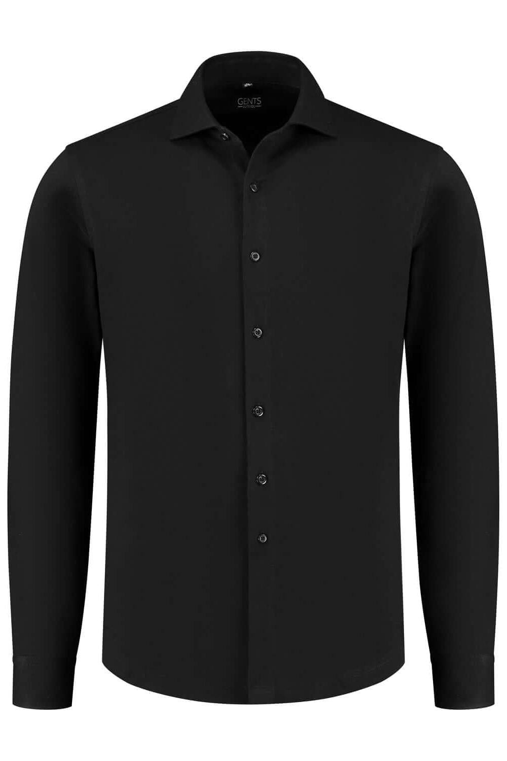 Overhemd pique zwart - Gents