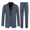 Pak birdseye structuur blauw - Gents
