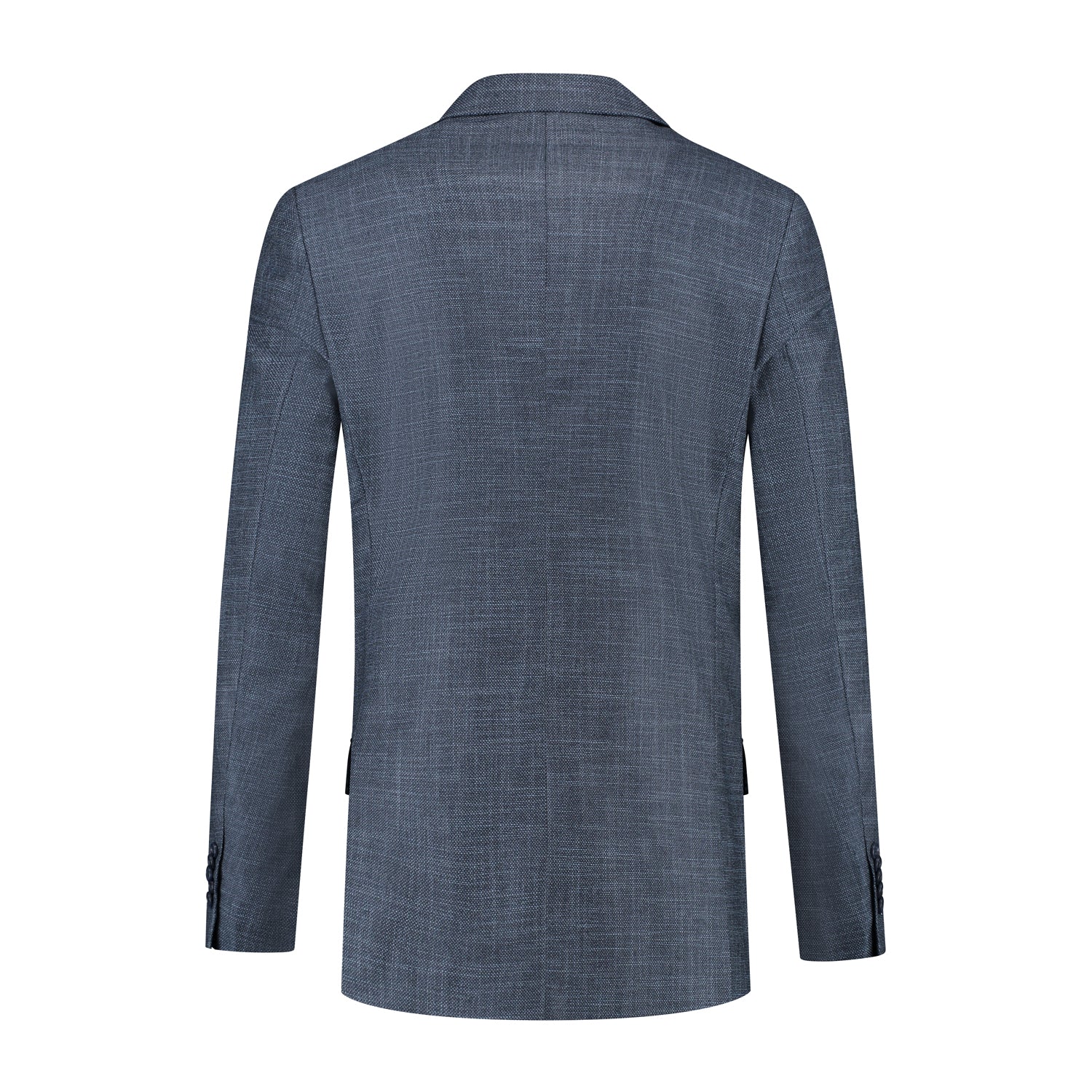 Pak birdseye structuur blauw - Gents