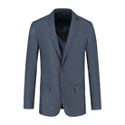 Pak birdseye structuur blauw - Gents