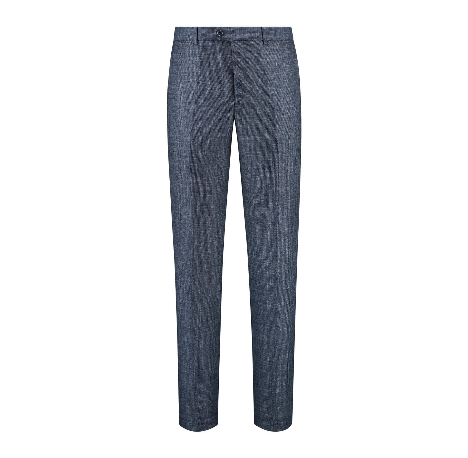Pak birdseye structuur blauw - Gents