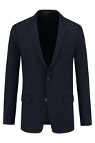 Colbert comfort stretch blauw MixMatch, stijlvolle, diepe blauwe blazer met twee knopen en gelijktijdige comfort.