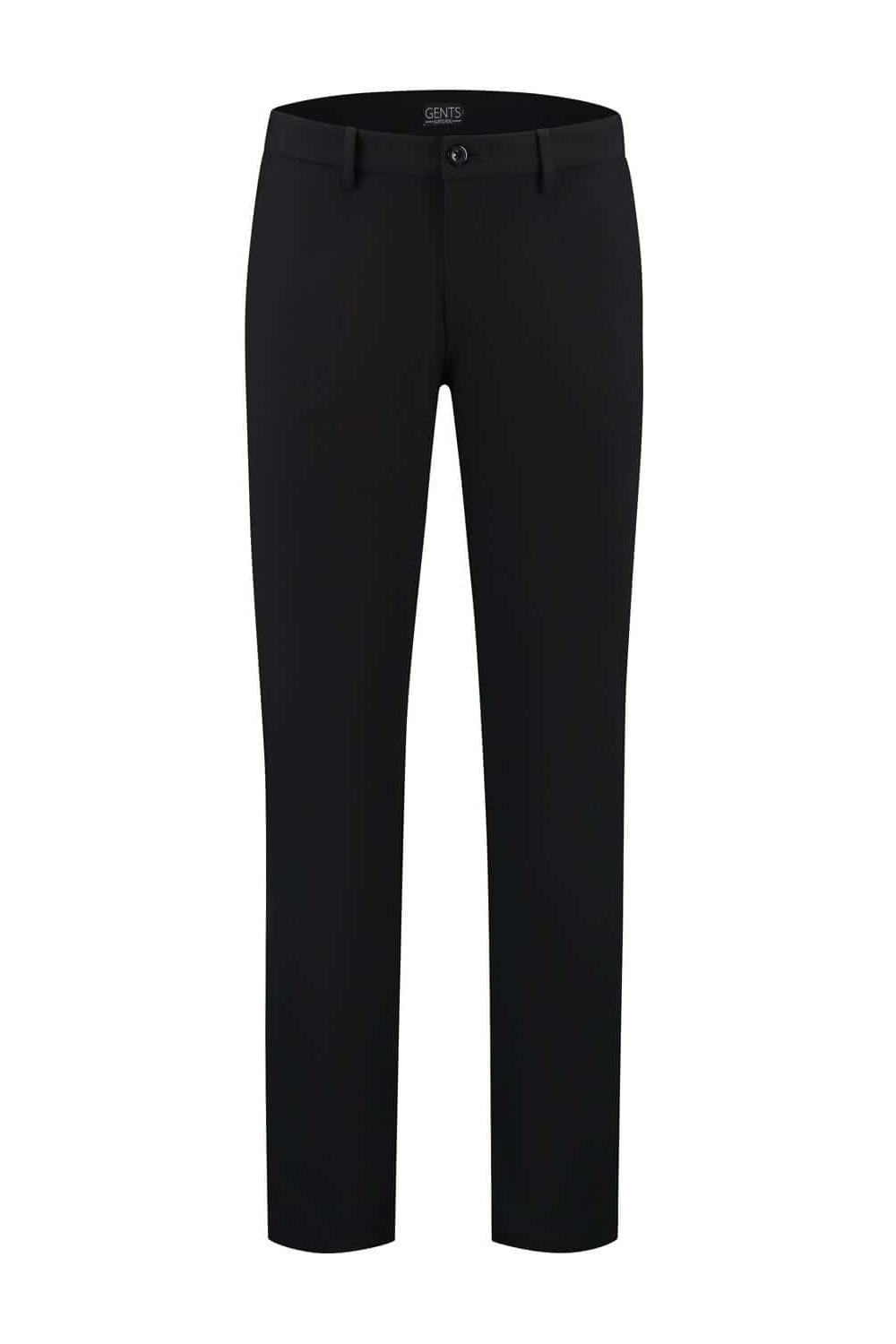 Pantalon comfort stretch zwart MixMatch, zwarte broek met comfort-stretch en zakken voor bewegingsvrijheid.