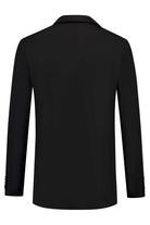 Colbert comfort stretch zwart MixMatch, zwarte blazer met comfort stretch en kreukbestendigheid, achteraanzicht.