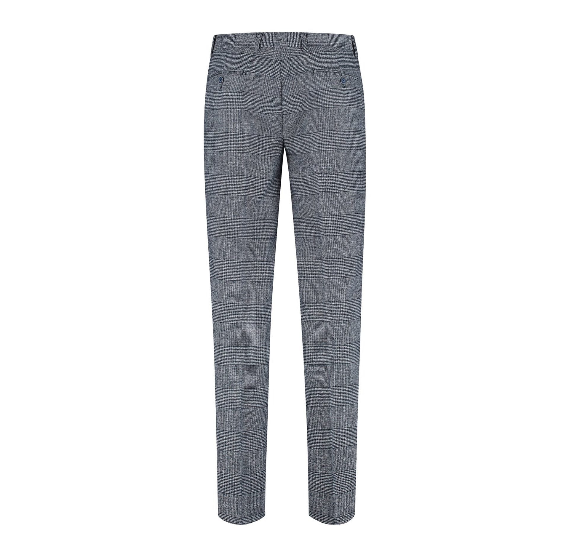 Pak Glen Check blauw - Gents