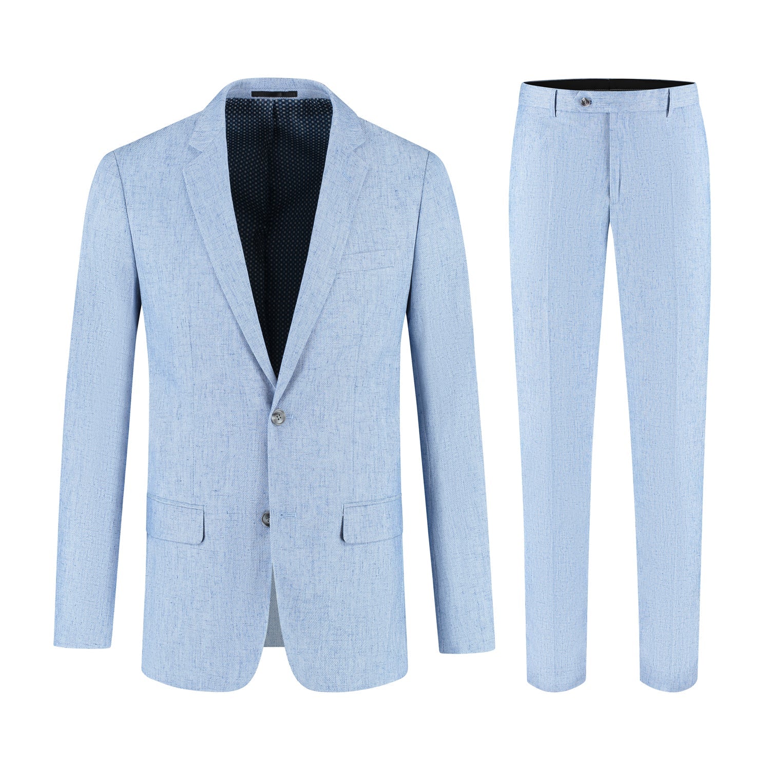Pak linnenblend duifblauw - Gents