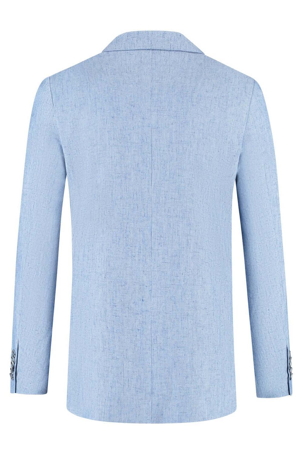 Pak linnenblend duifblauw 3-delig