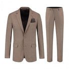 Pak linnenlook bruin 2 - delig - Gents