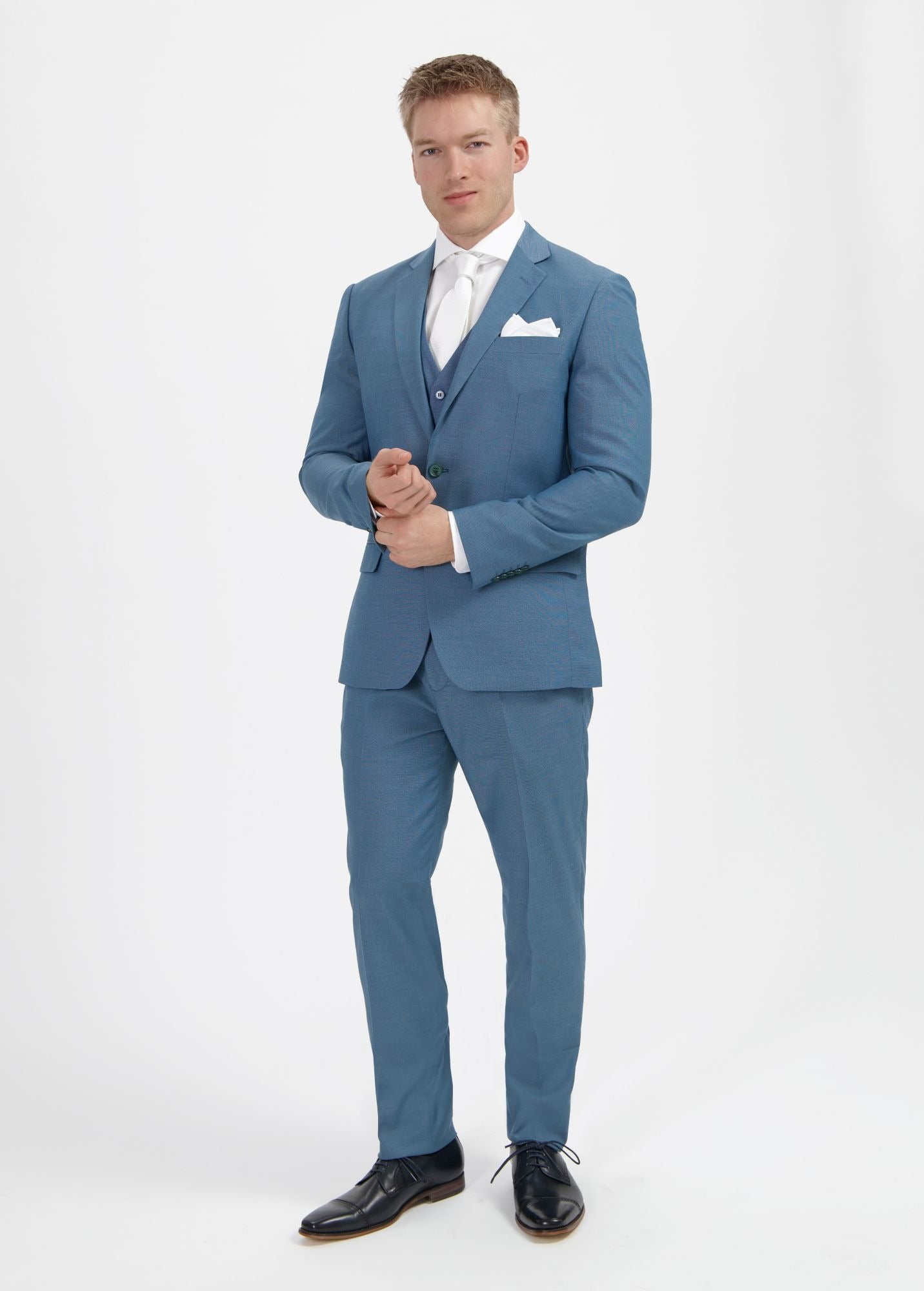 Pak petrol blauw 3 - delig - Gents