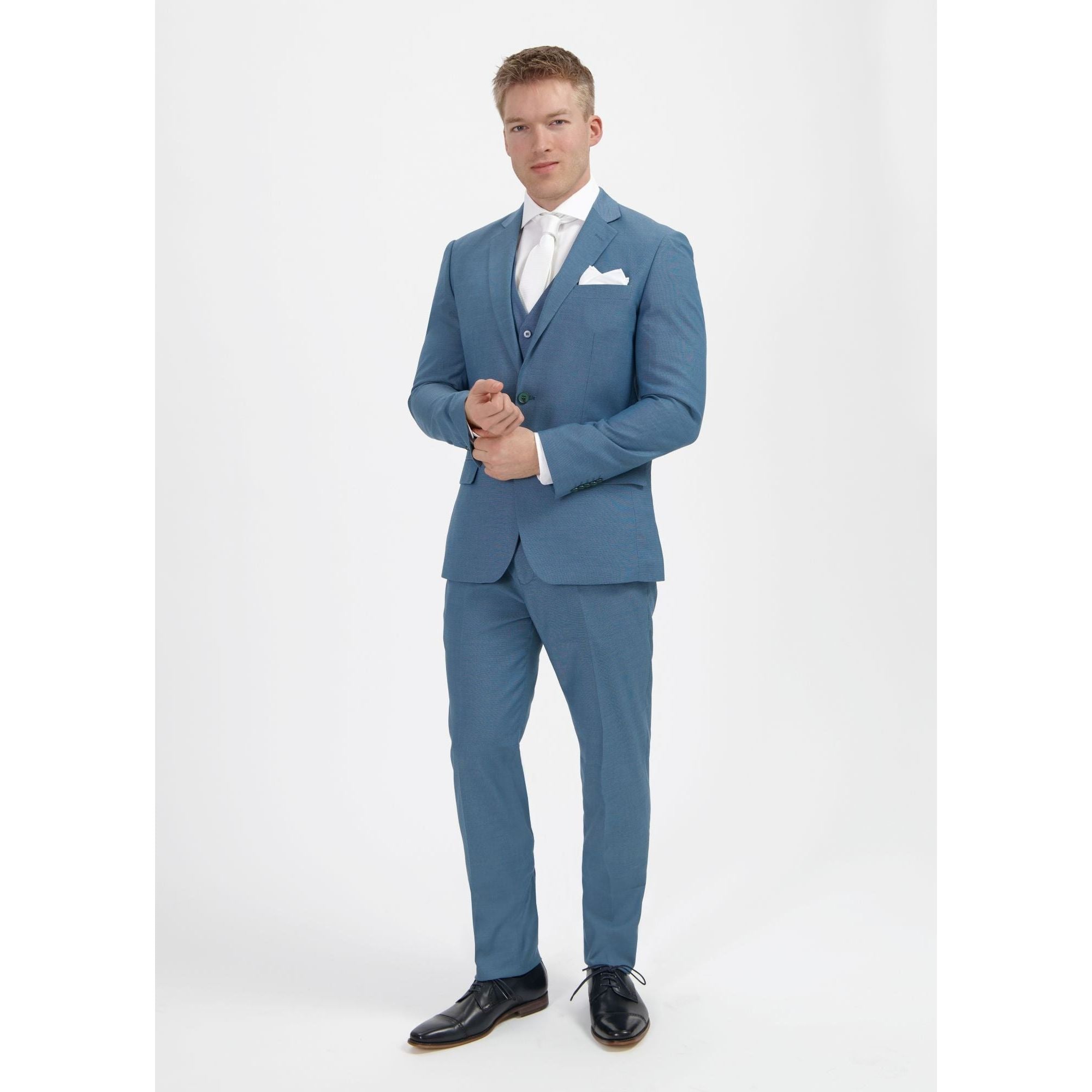 Pak petrol blauw 3 - delig - Gents