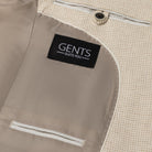 Pak pied - de - poule linnen - katoen beige - Gents