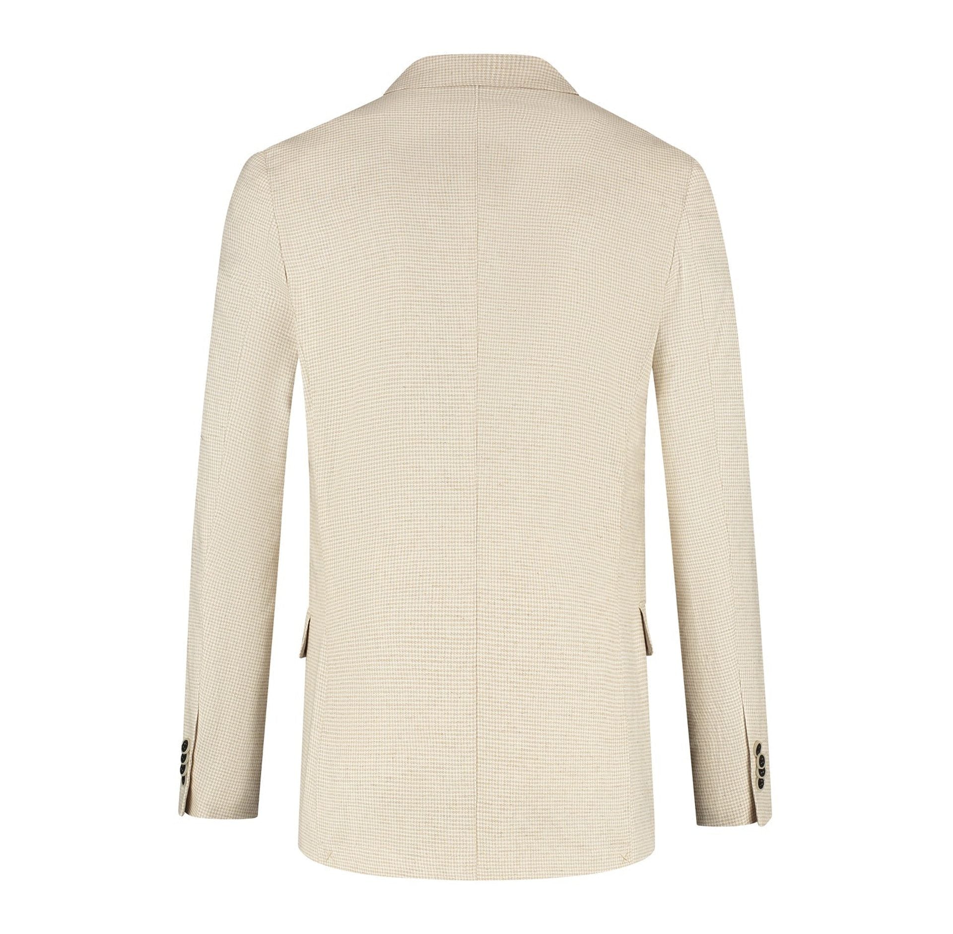 Pak pied - de - poule linnen - katoen beige - Gents