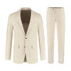 Pak pied - de - poule linnen - katoen beige - Gents