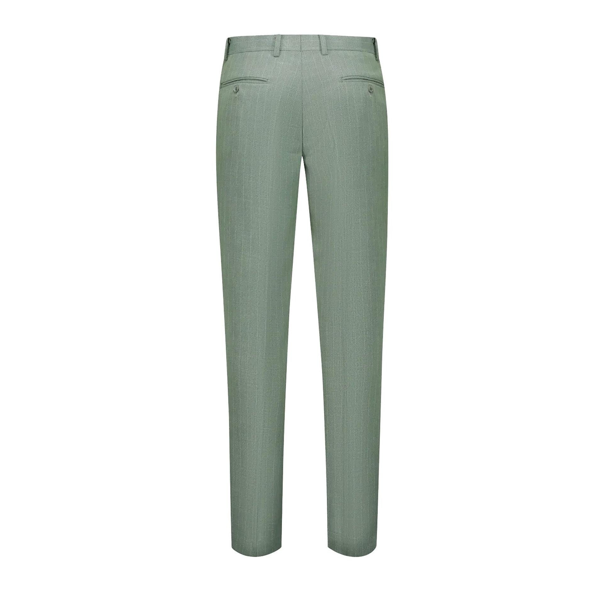 Pak pinstripe groen 3 - delig - Gents