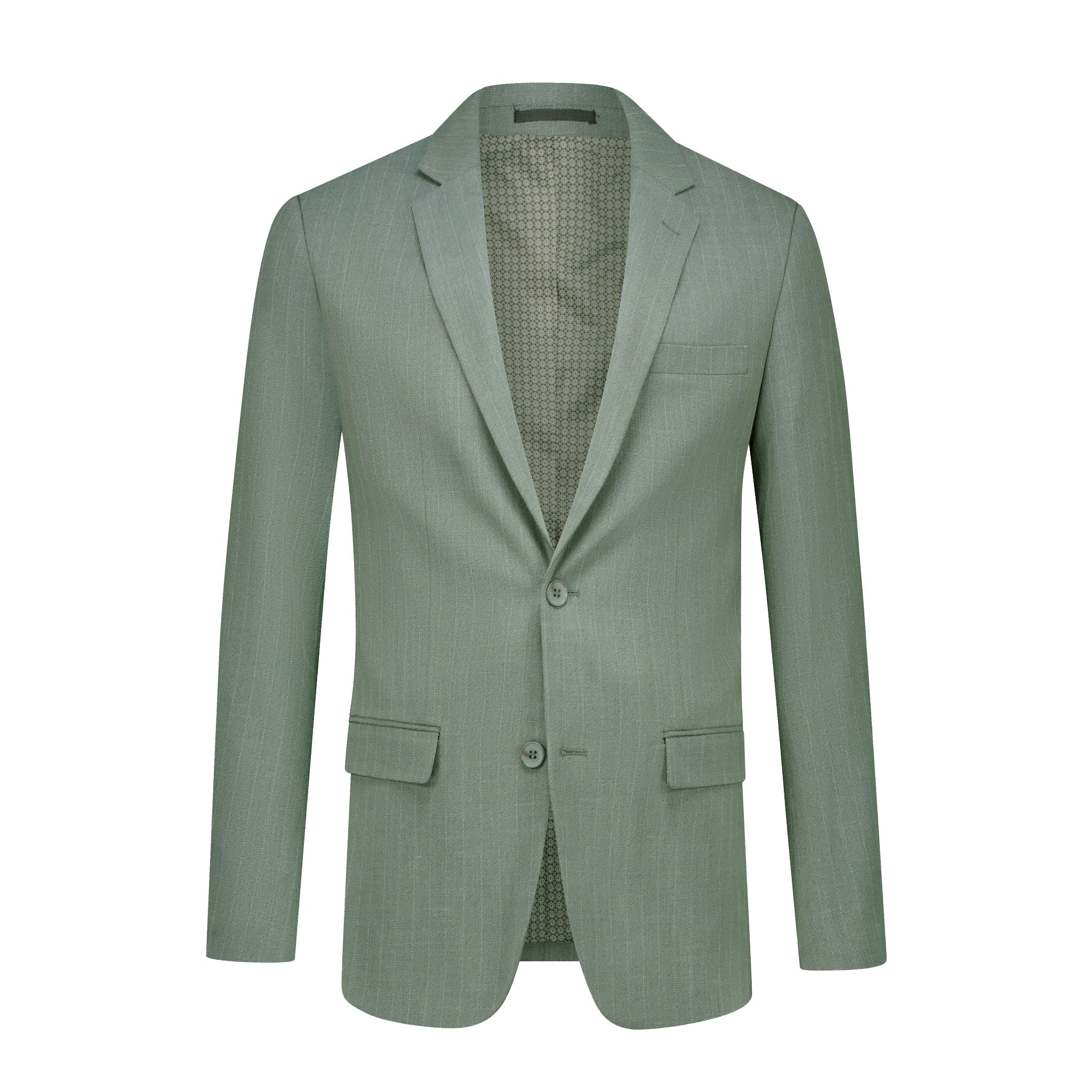 Pak pinstripe groen 3 - delig - Gents