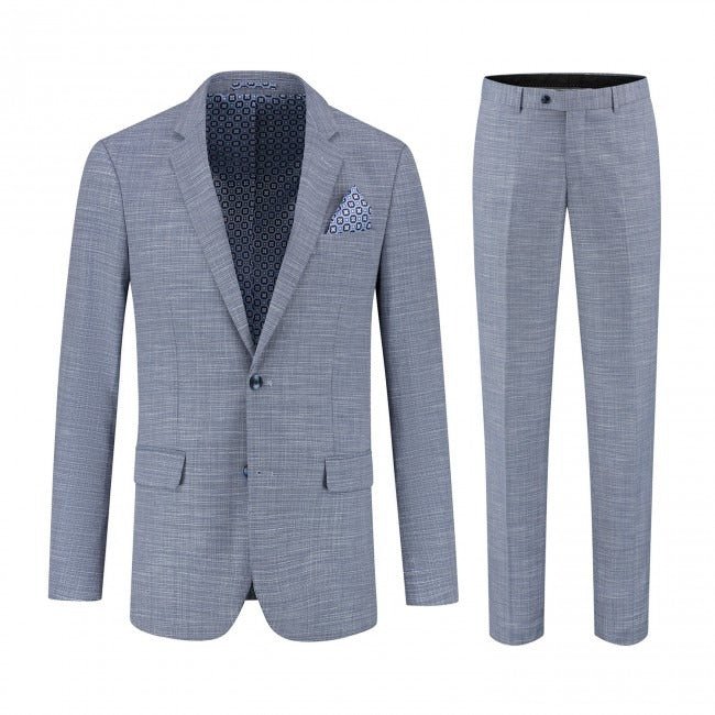 Pak structuur steenblauw 2 - delig - Gents
