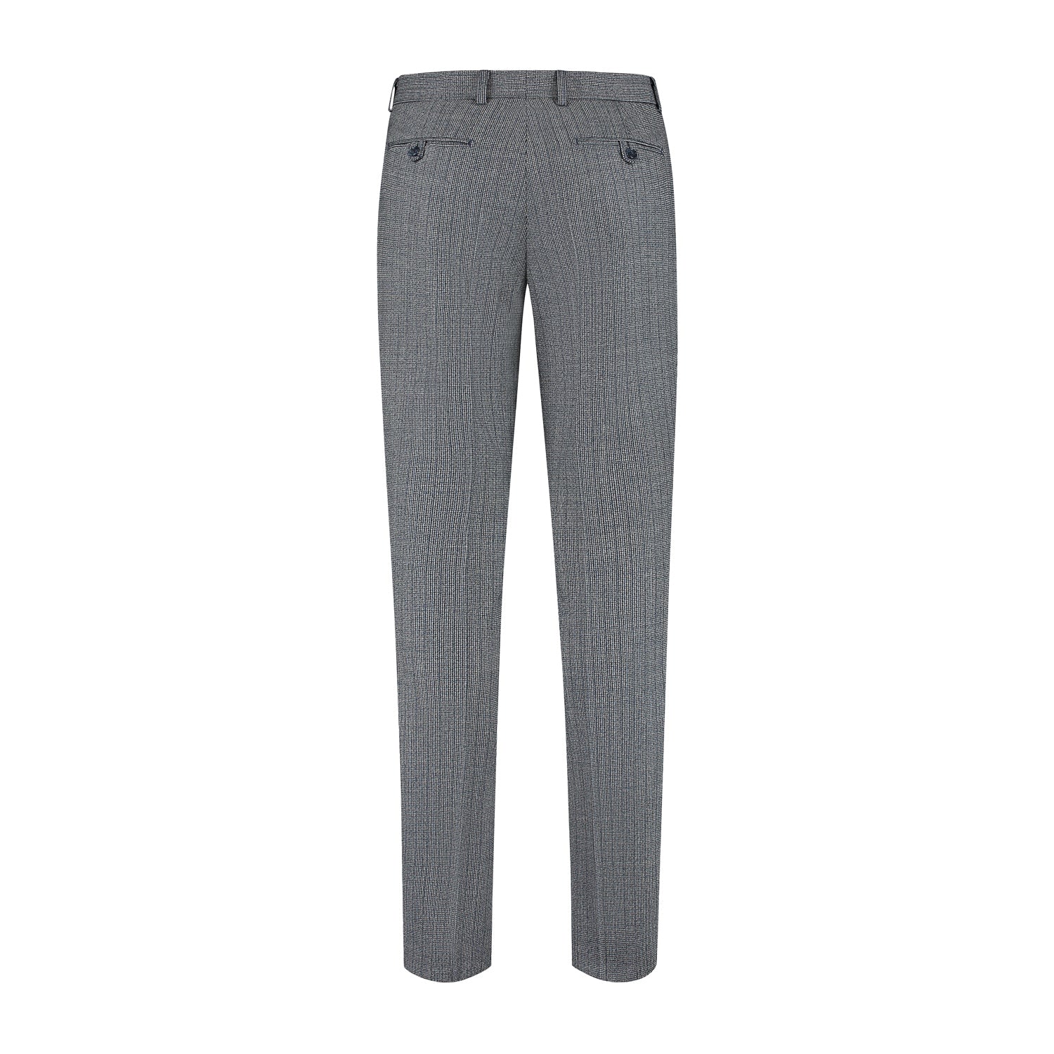 Pak wol tweed streep grijsblauw - Gents