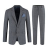 Pak wol tweed streep grijsblauw - Gents