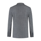 Pak wol tweed streep grijsblauw - Gents