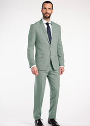 Pak pinstripe groen