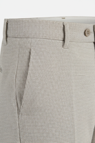 Pantalon pied-de-poule beige - detail