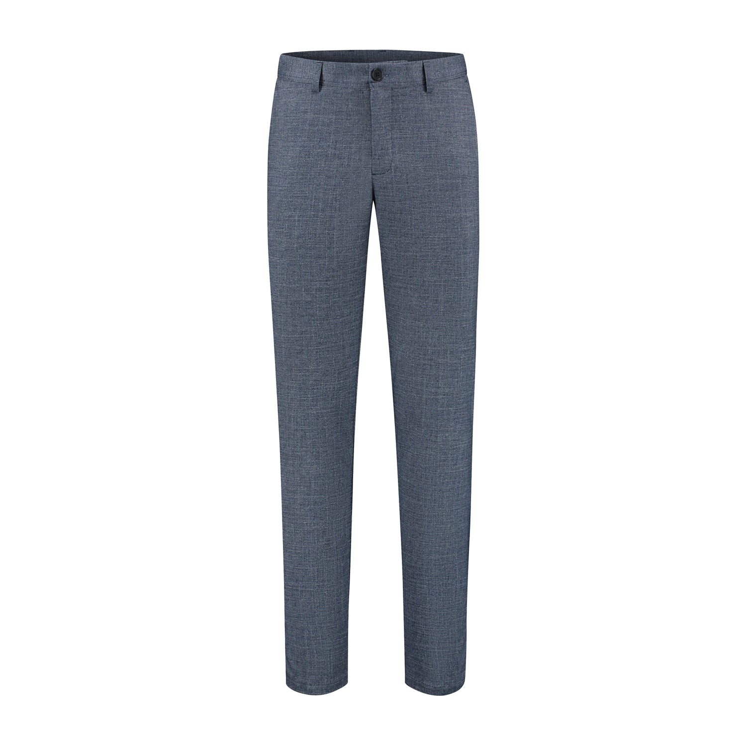Pantalon uni melange blauw - Gents
