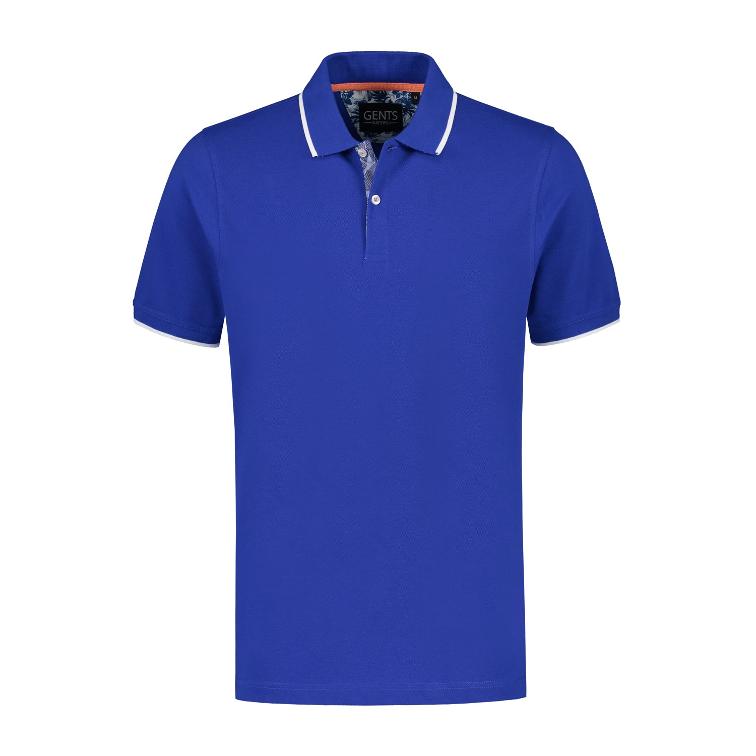 Polo uni blauw - Gents