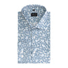Print bloemetje grijs - blauw - Gents