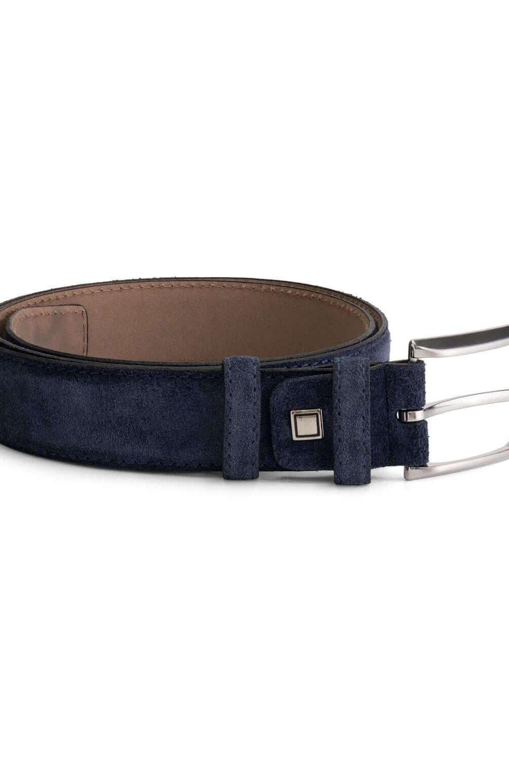Riem suede blauw - Gents