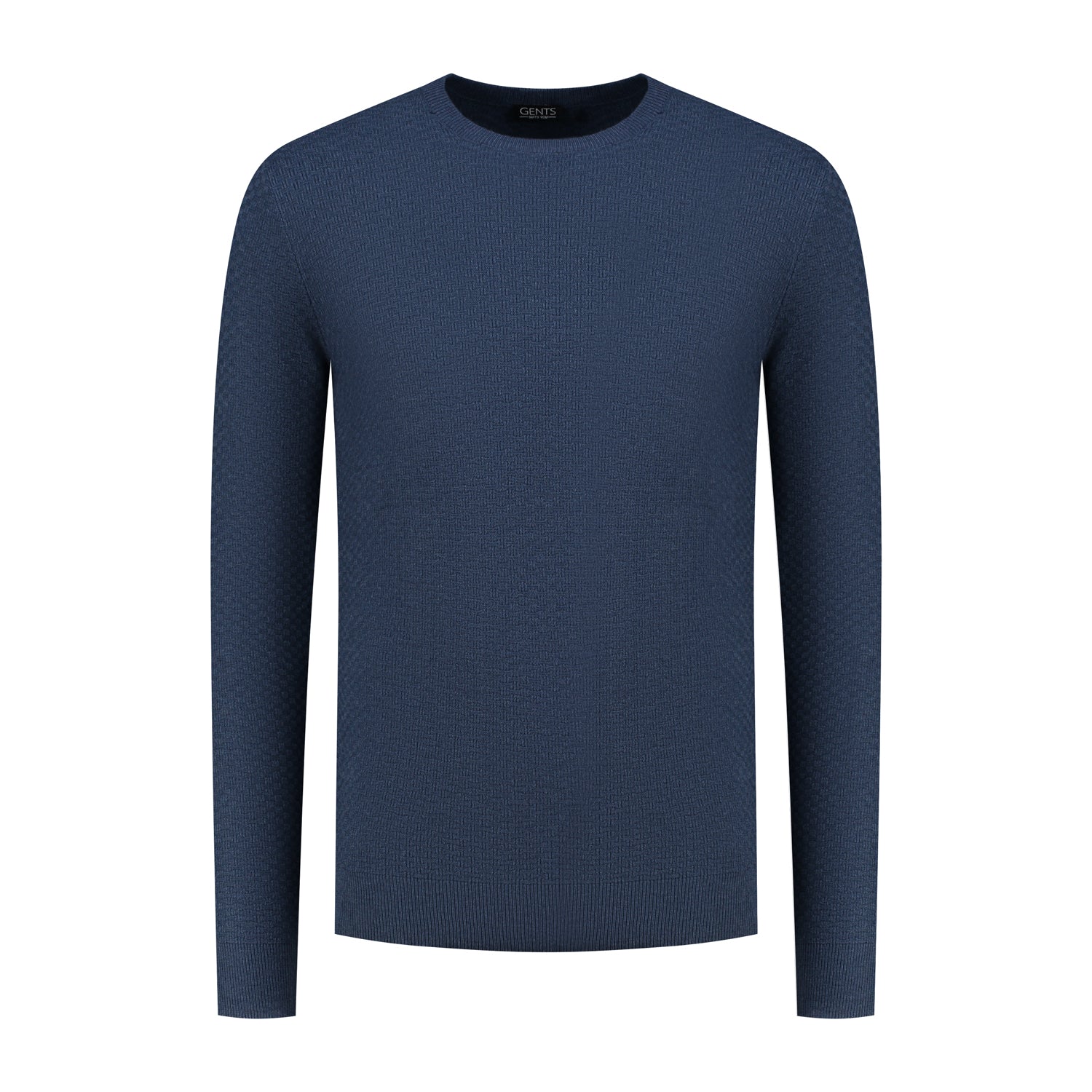 Ronde hals structuur denim - Gents