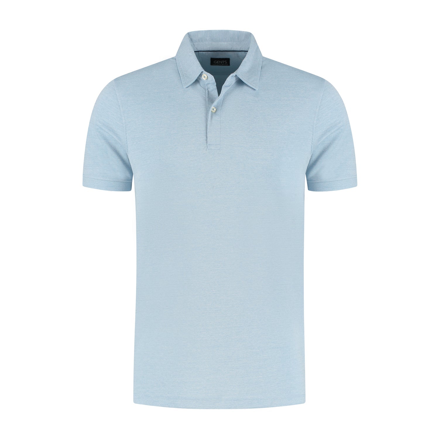 Shirt - polo 2 - tone ijsblauw - Gents