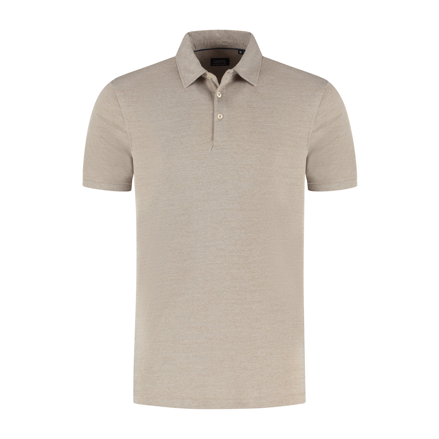 Shirt - polo 2 - tone zand - Gents