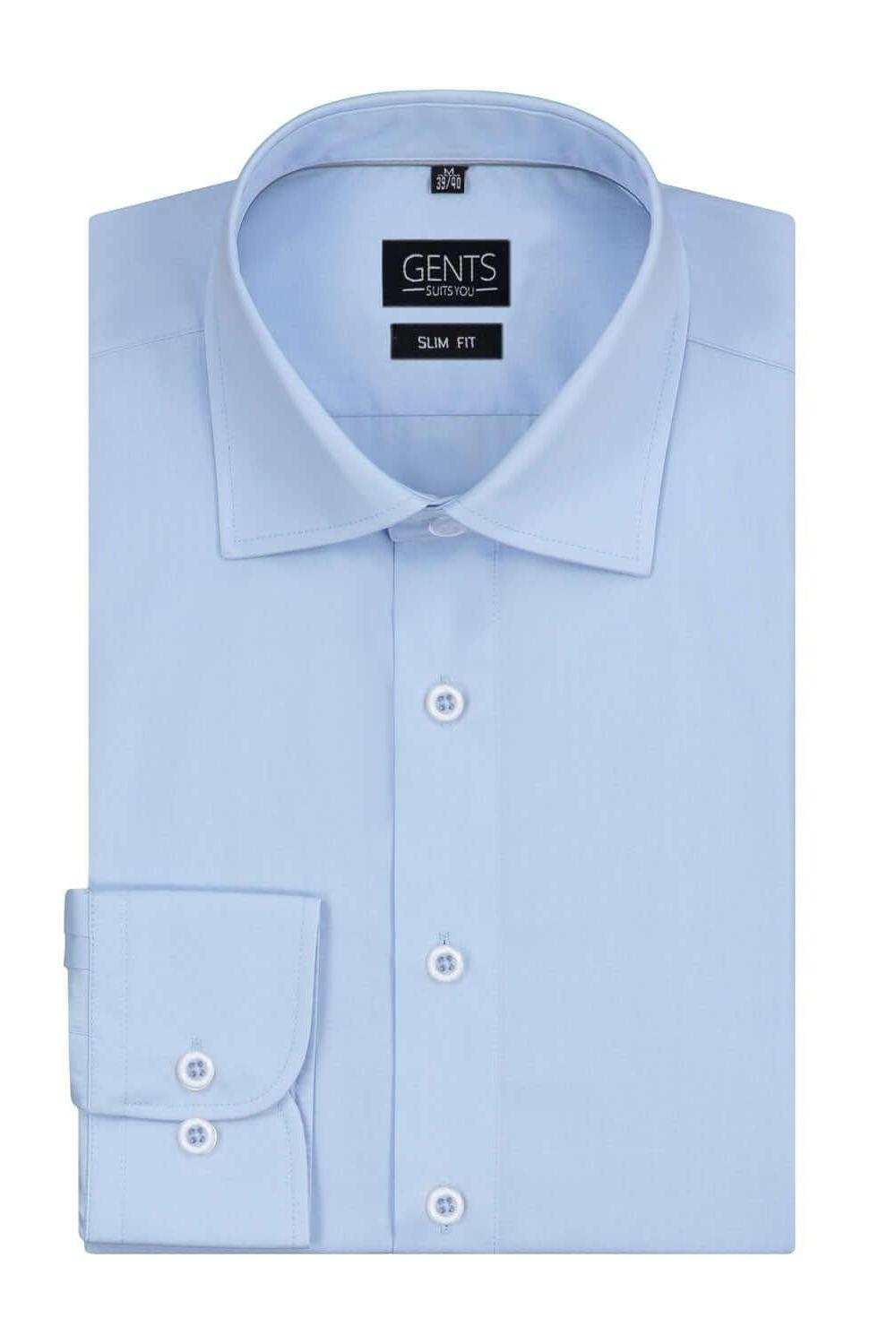 Slimfit bamboe lichtblauw - Gents